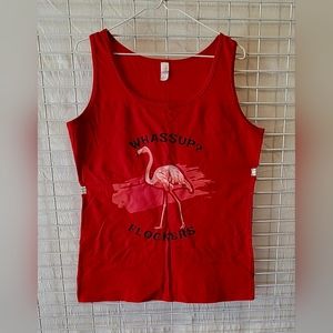 NWOT Ladies Flamingo Tank Top Sz XL